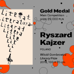 27th International Poster Biennale in Warsaw, Main Competition, Ryszard Kajzer, Poland, “Witold Gombrowicz Literary Prize”, GOLD MEDAL (PLN 20,000)