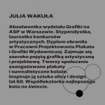 Julia Wakuła: srebrny medal w Konkursie Tematycznym 27. MBP w Warszawie, grafika: OKI OKI – Agata Klepka, Aleksandra Olszewska